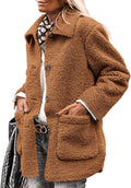 Women's Winter Faux Fur Coat - Cozy Long Sherpa Jacket