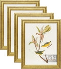 Vittanly 11x14 Picture Frame Set of 4 - Rustic Farmhouse Wall Frames