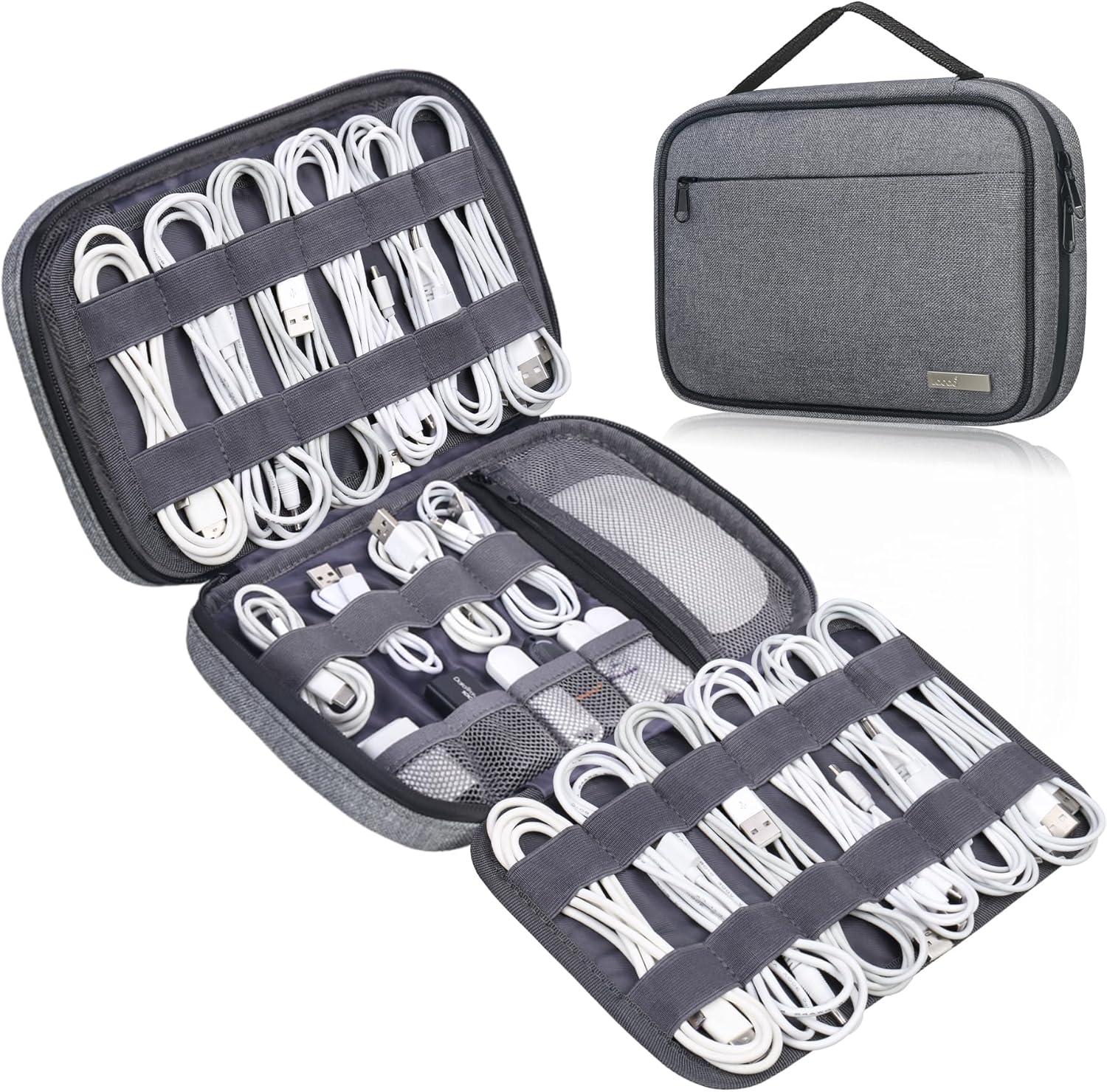 Lacdo Travel Cable Organizer - 6 Layer Storage