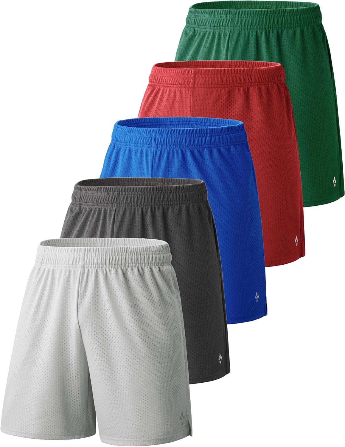 Boys Athletic Shorts 5 Pack for Sports and Active Gear