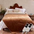 GOTCOZY Heated Blanket Queen Size - Dual Controller, 6 Heat Levels