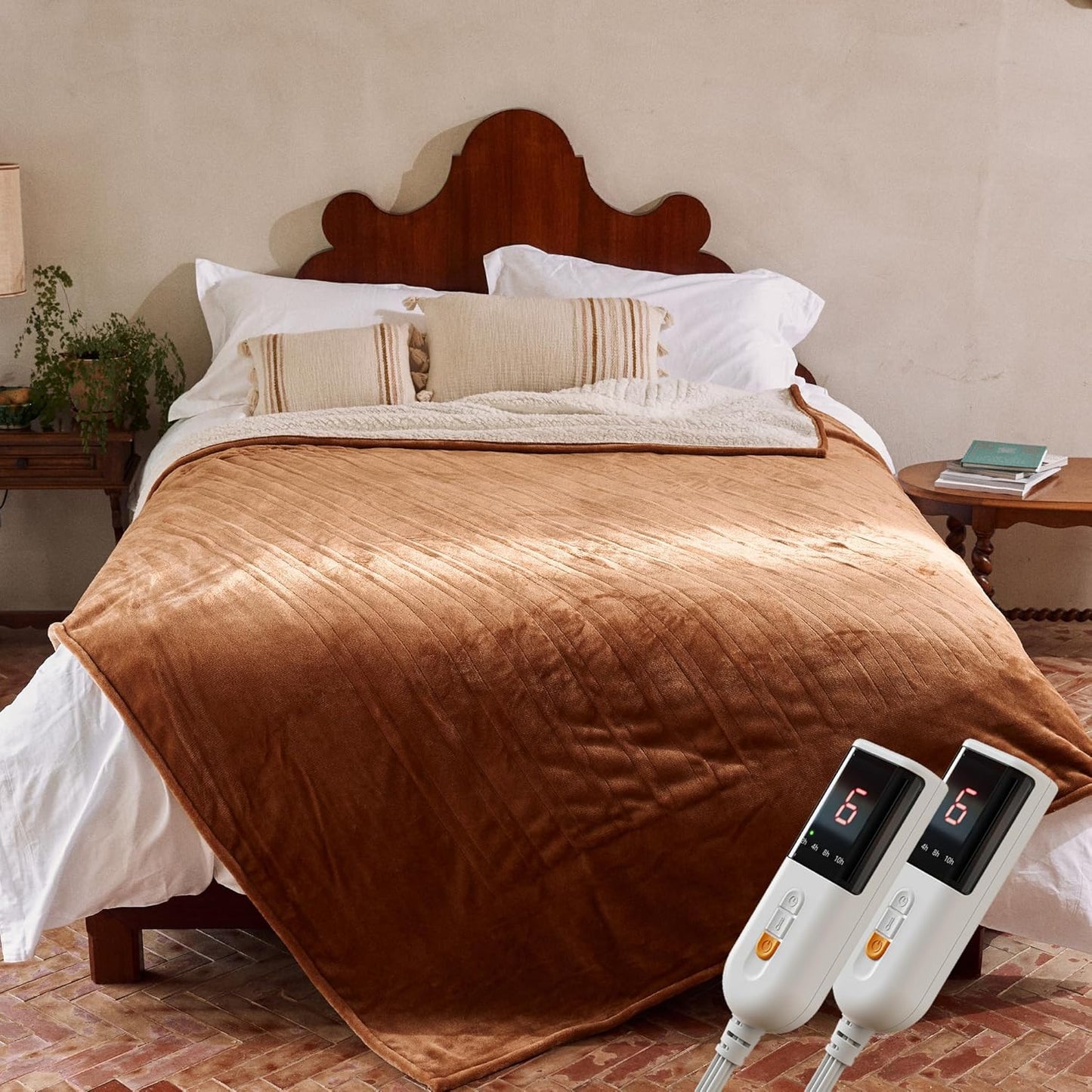 GOTCOZY Heated Blanket - Queen Size Electric Blanket Comfort