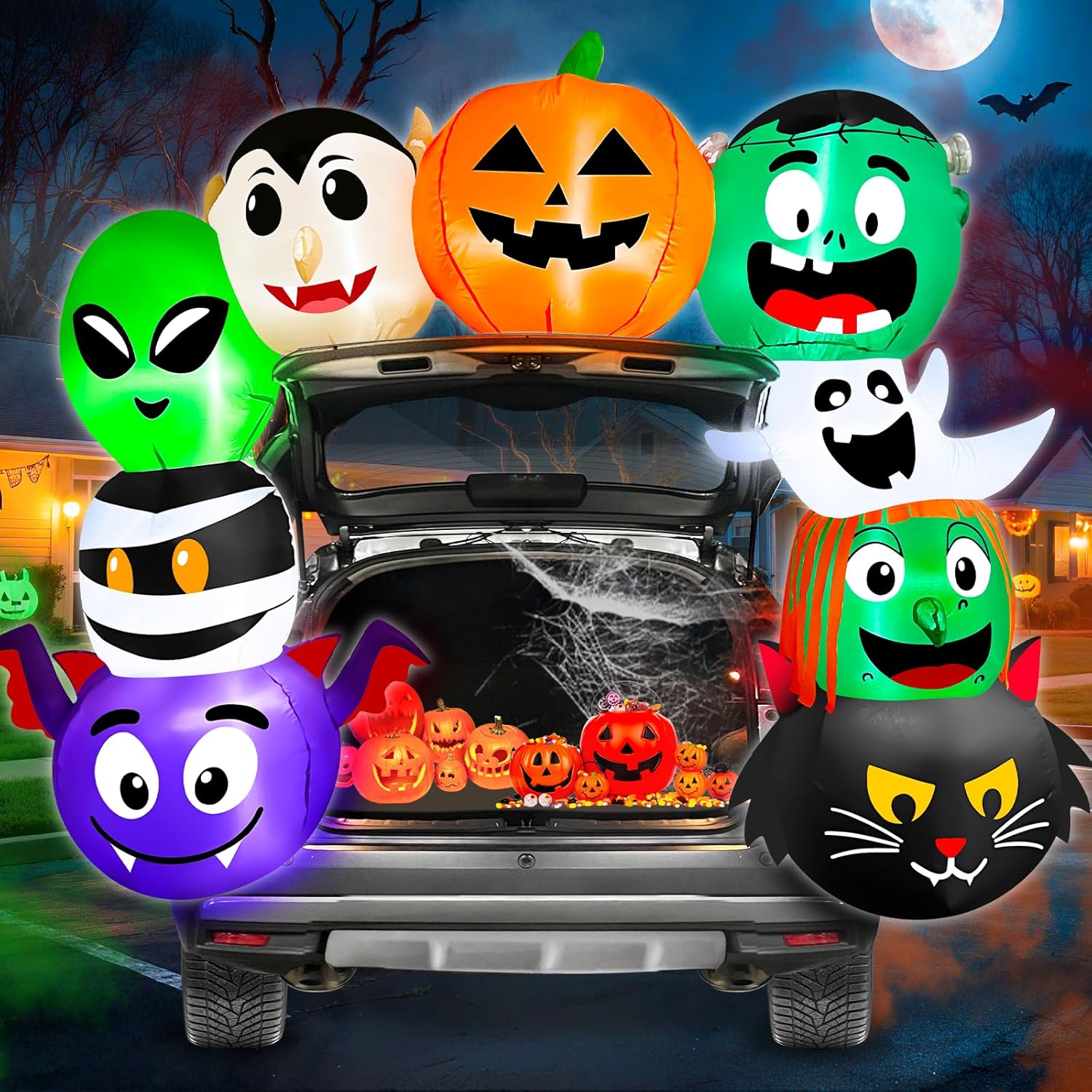 6 FT Halloween Inflatable Trunk or Treat Car Decorations Fun