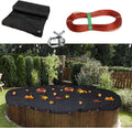29FT x 29FT Square Mesh Pool Leaf Net Cover for Round Pools - Keeps