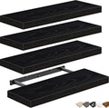 Floating Shelves for Wall 16 in Set of 4 - Sturdy Farmhouse Look