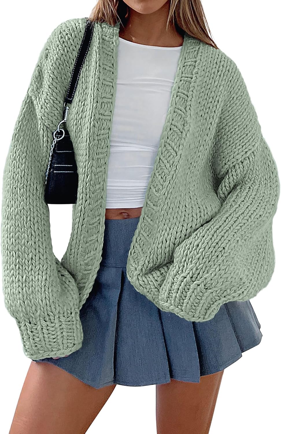 Trendy Long Sleeve Chunky Knit Cardigans for Women Fashion