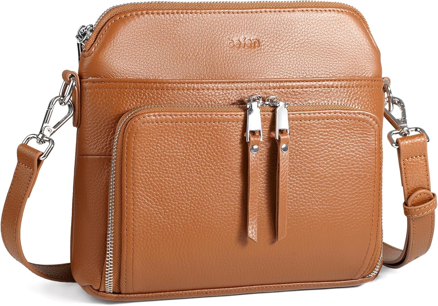 Befen Genuine Leather Crossbody Purses with RFID Wallet Feature