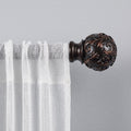 Matte Bronze Adjustable Curtain Rod Set, 66-120 - By Exclusive Home