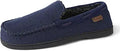 Dearfoams Men's Keaton Memory Foam Moccasin Slippers for Comfort