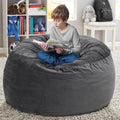 Kromax 3.5 ft Memory Foam Bean Bag Chair - Washable Velvet Cover
