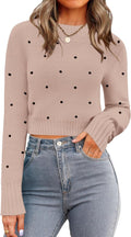 Zeagoo Women's 2025 Fall Cropped Crewneck Sweater - Cozy Everyday S=US