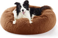 Calming Dog Bed for Large Dogs - Donut Plush Comfort