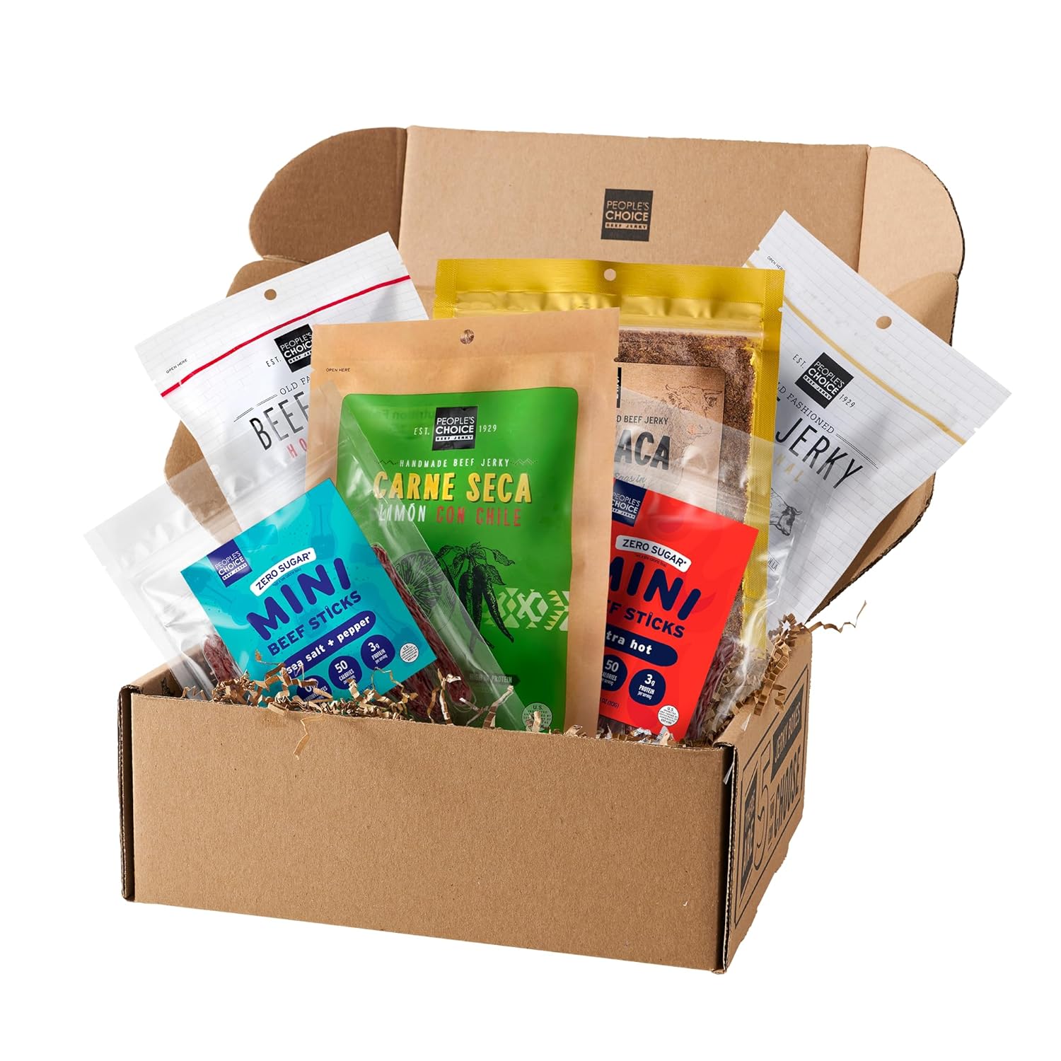 Peoples Choice Beef Jerky Box - Keto-Friendly High Protein Snack