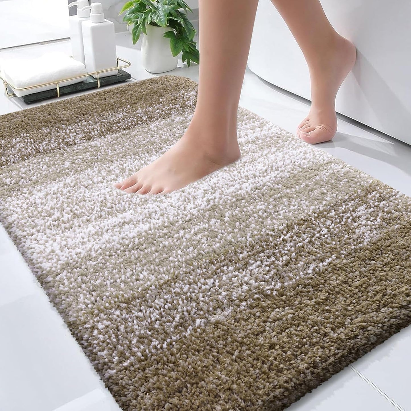 OLANLY Bathroom Rugs Mat 30x20, Extra Soft Microfiber Bath Mat
