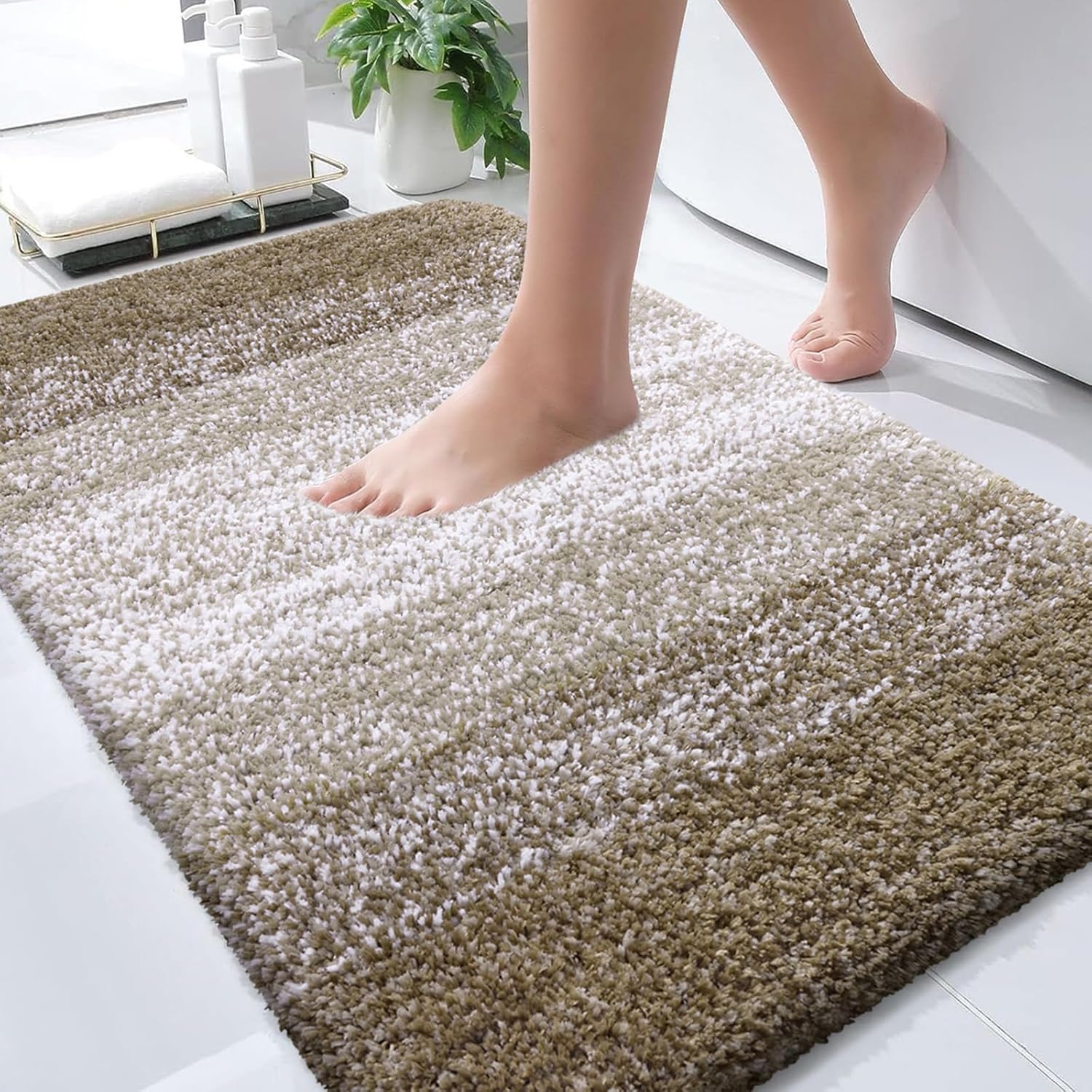 OLANLY Bathroom Rugs Mat 30x20, Extra Soft Microfiber Bath Mat