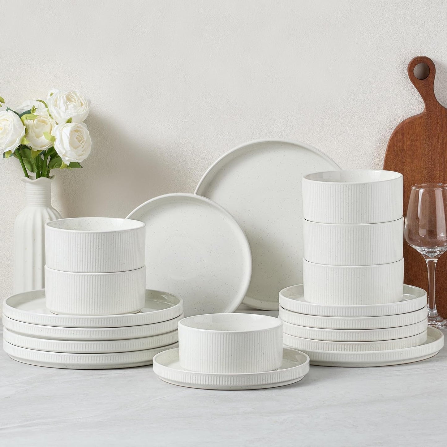 E-far Stoneware Dinnerware Sets for Elegant Dining Experience