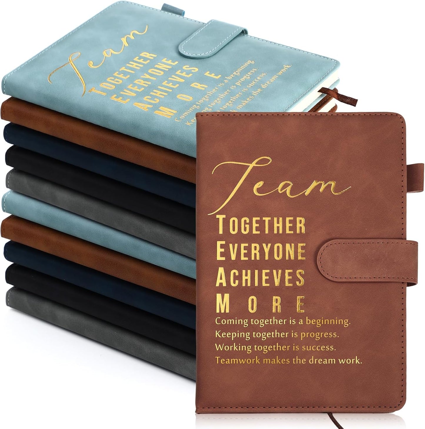 10 Pcs Employees Appreciation Gifts Leather Journal Notepad