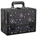 11.8 in Makeup Train Case Cosmetic Organizer Box - Star Chart