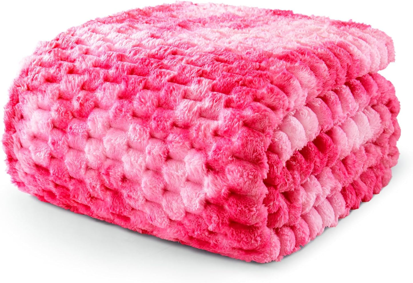 Cozy King Size Fleece Blanket for Bed - Stylish Tie-dye Design