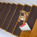 Nonslip Carpet Stair Treads 8in x 30in 15 Pack - Secure Indoor Steps
