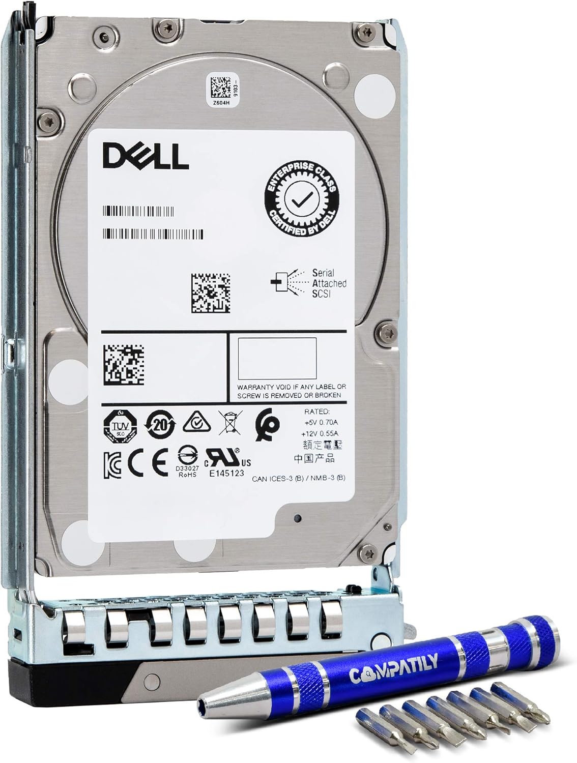 Dell 400-AVHG 2.4TB 10K SAS 2.5-Inch SED PowerEdge HDD Bundle