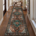 Ciicool Washable Vintage Runner 2 ft x 8 ft Hallway Rug - Low Pile