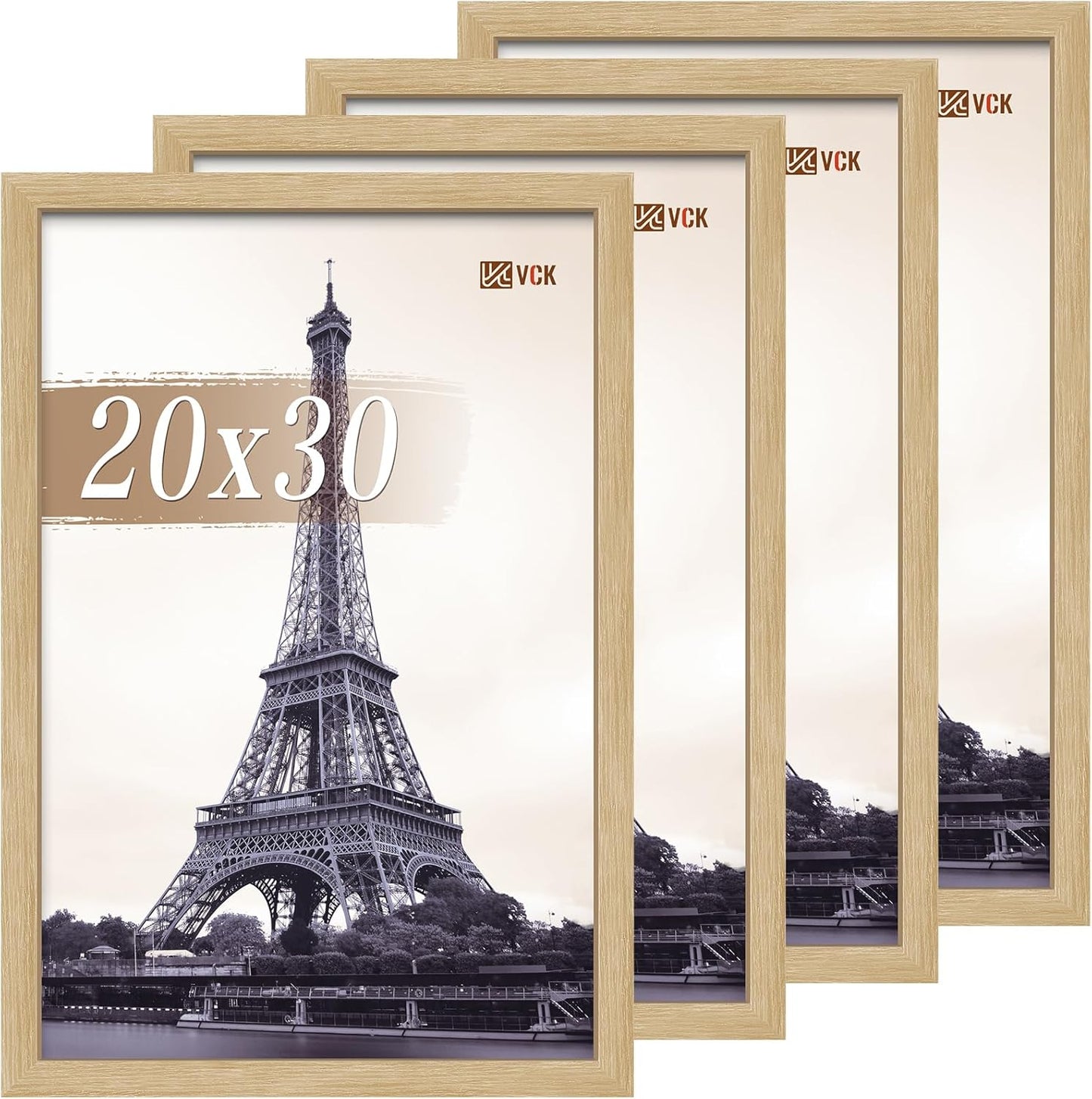 VCK 20x30 Poster Frame Set of 4 - Natural Oak Elegance