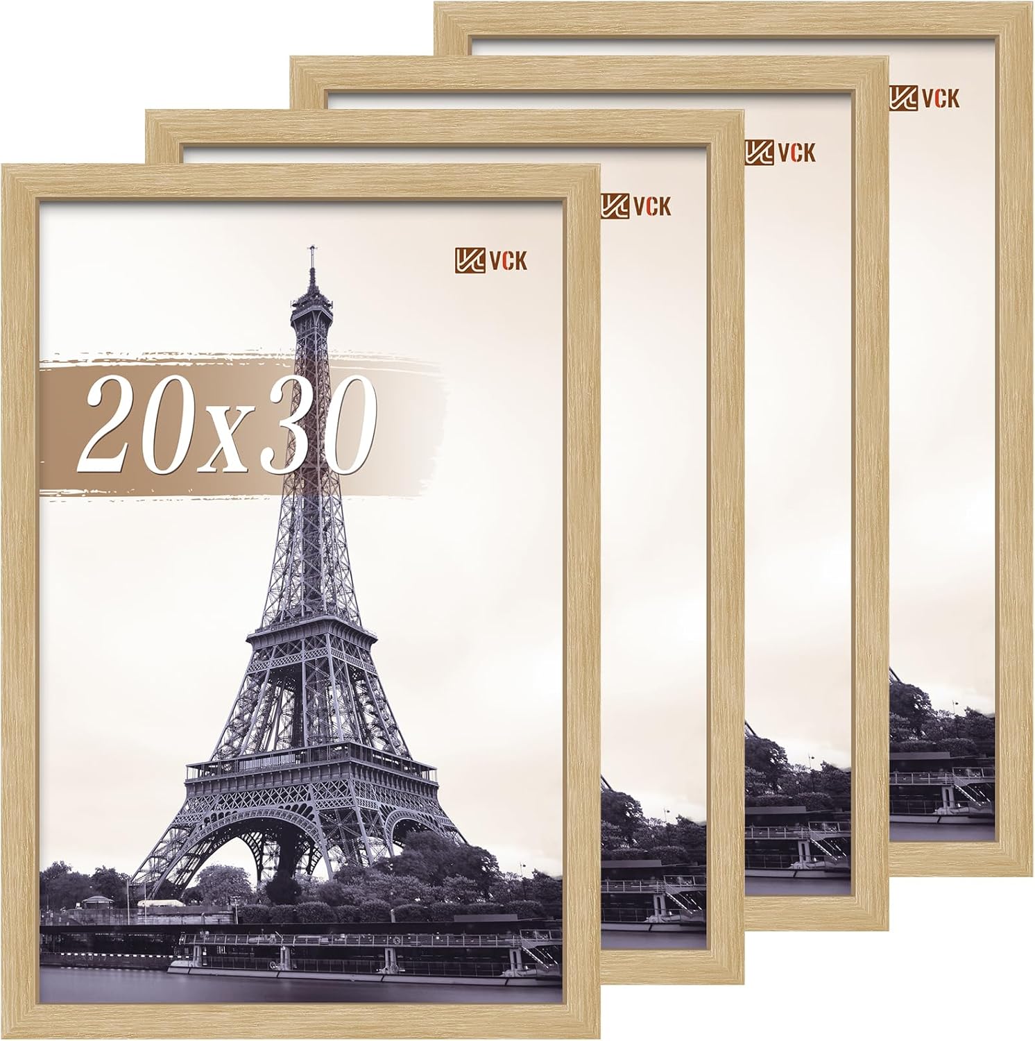 VCK 20x30 Poster Frame Set of 4 - Natural Oak Elegance