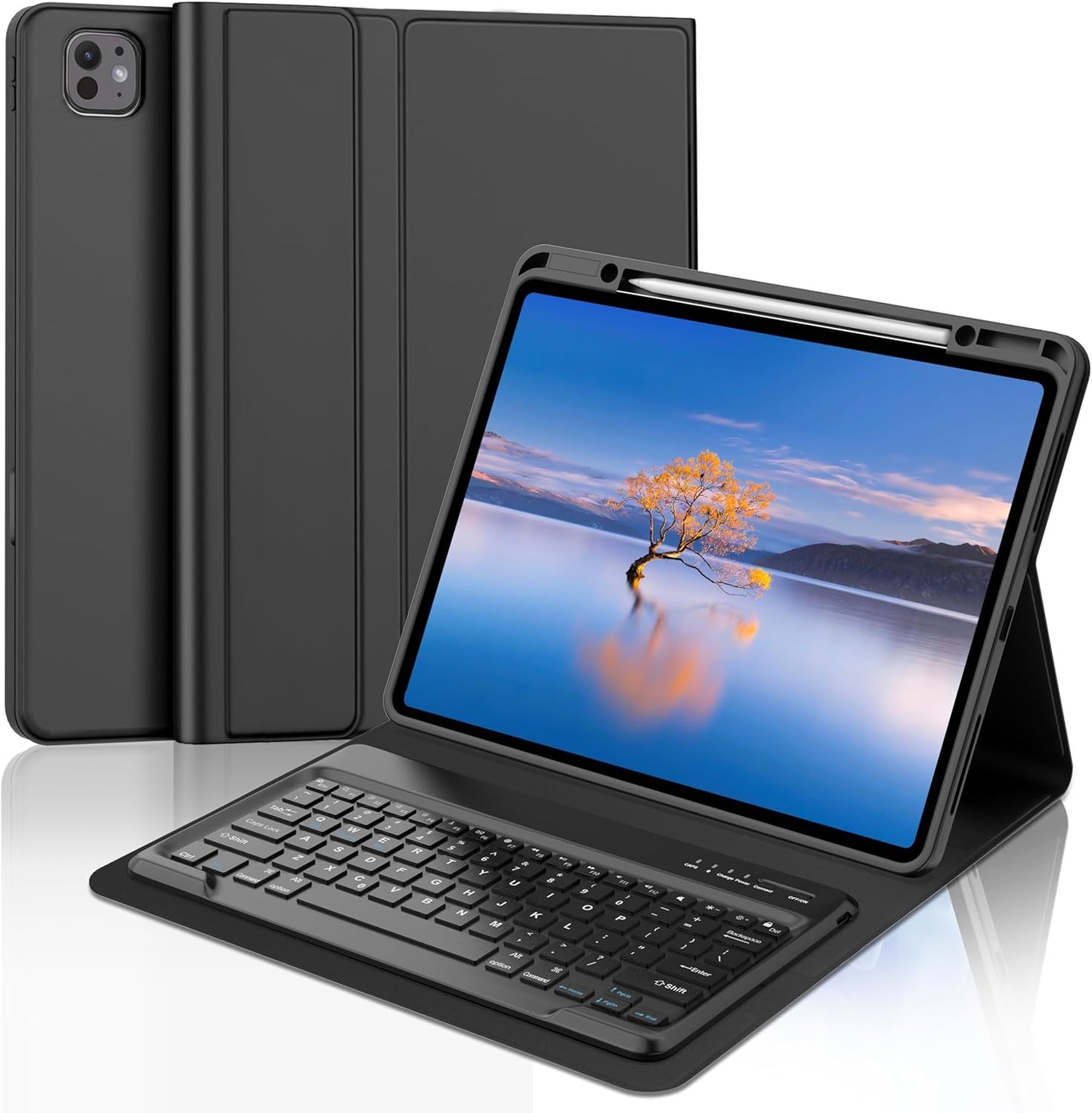 IVEOPPE iPad Pro 13 inch Case with Keyboard: Slim Folio Cover