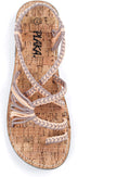 Plaka Flat Sandals for Women Palm Leaf - Stylish, Comfortable Flats as