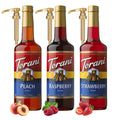Raspberry Strawberry Peach Syrup 3-Pack - Italian Soda Flavoring