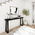 Plank+Beam Solid Wood Console Table, 66 in - Narrow Sofa Table
