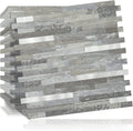 DICOFUN 10-Sheet Peel and Stick Backsplash Wall Tile - Distressed Wood
