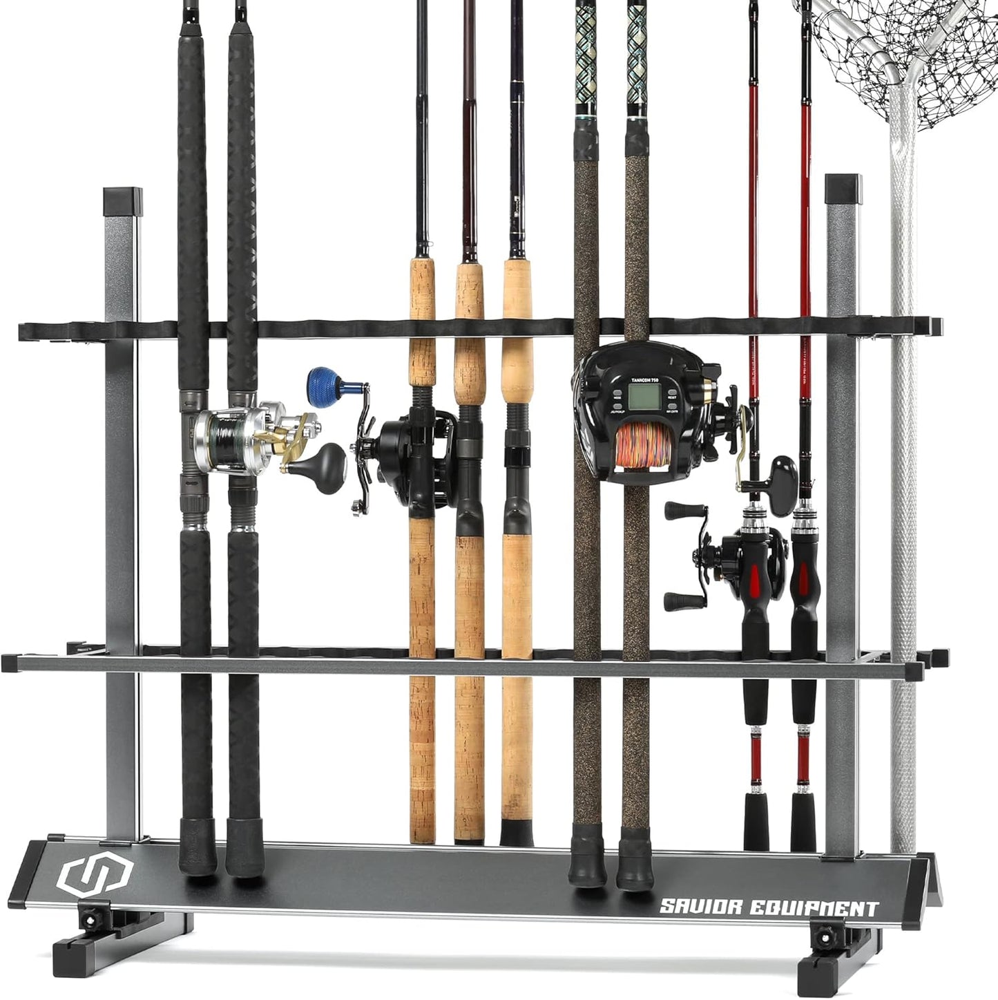 Savior Equipment Fishing Rod Rack Holder for 24-48 Rods