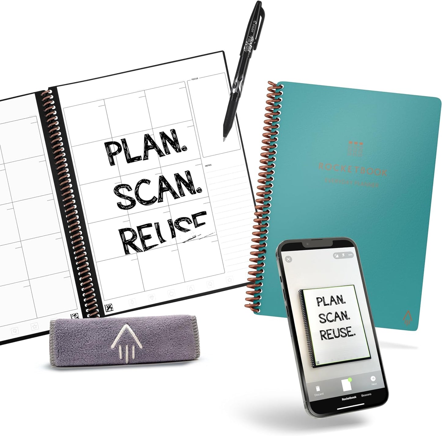 Rocketbook Everyday Planner Smart Reusable Pages for Goals