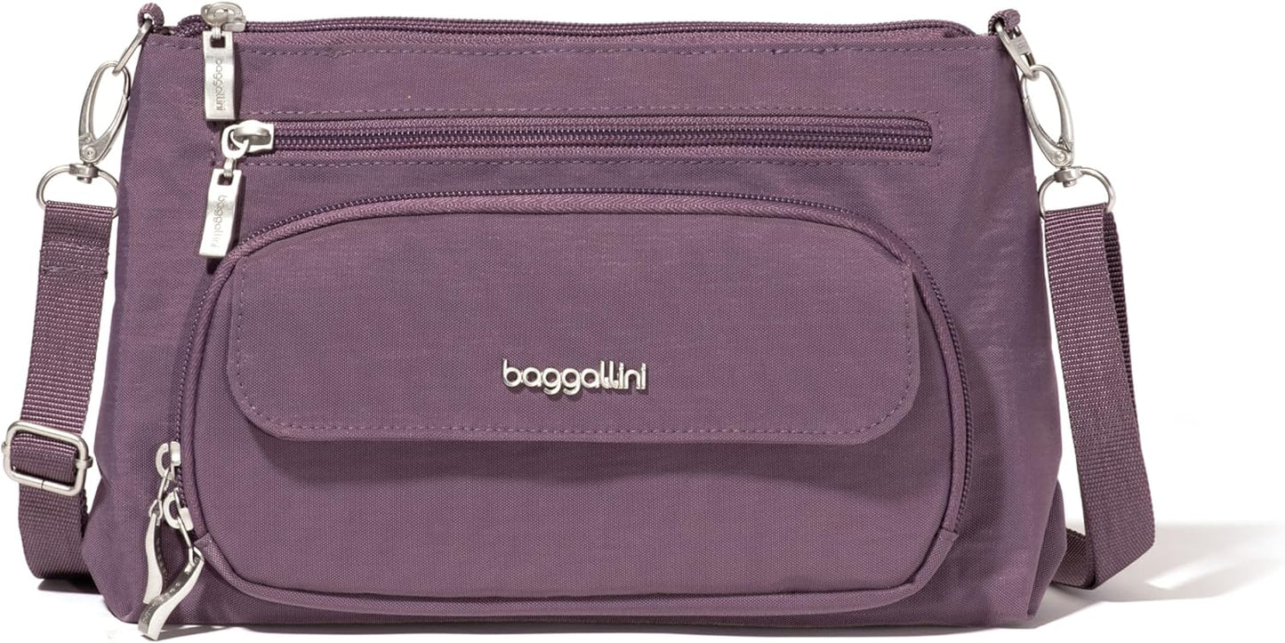 Baggallini Original Everyday Crossbody Bag for Women RFID Safe
