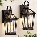 VIANIS Oil Rubbed Bronze Dusk to Dawn Outdoor Wall Light - 2-Pack