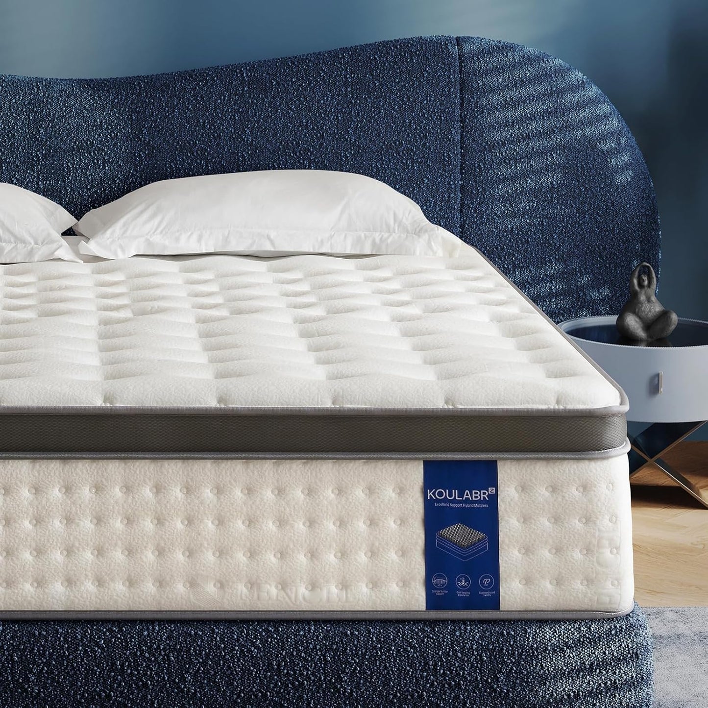 Twin Mattress with Motion Isolation & Zoned Support for Comfort