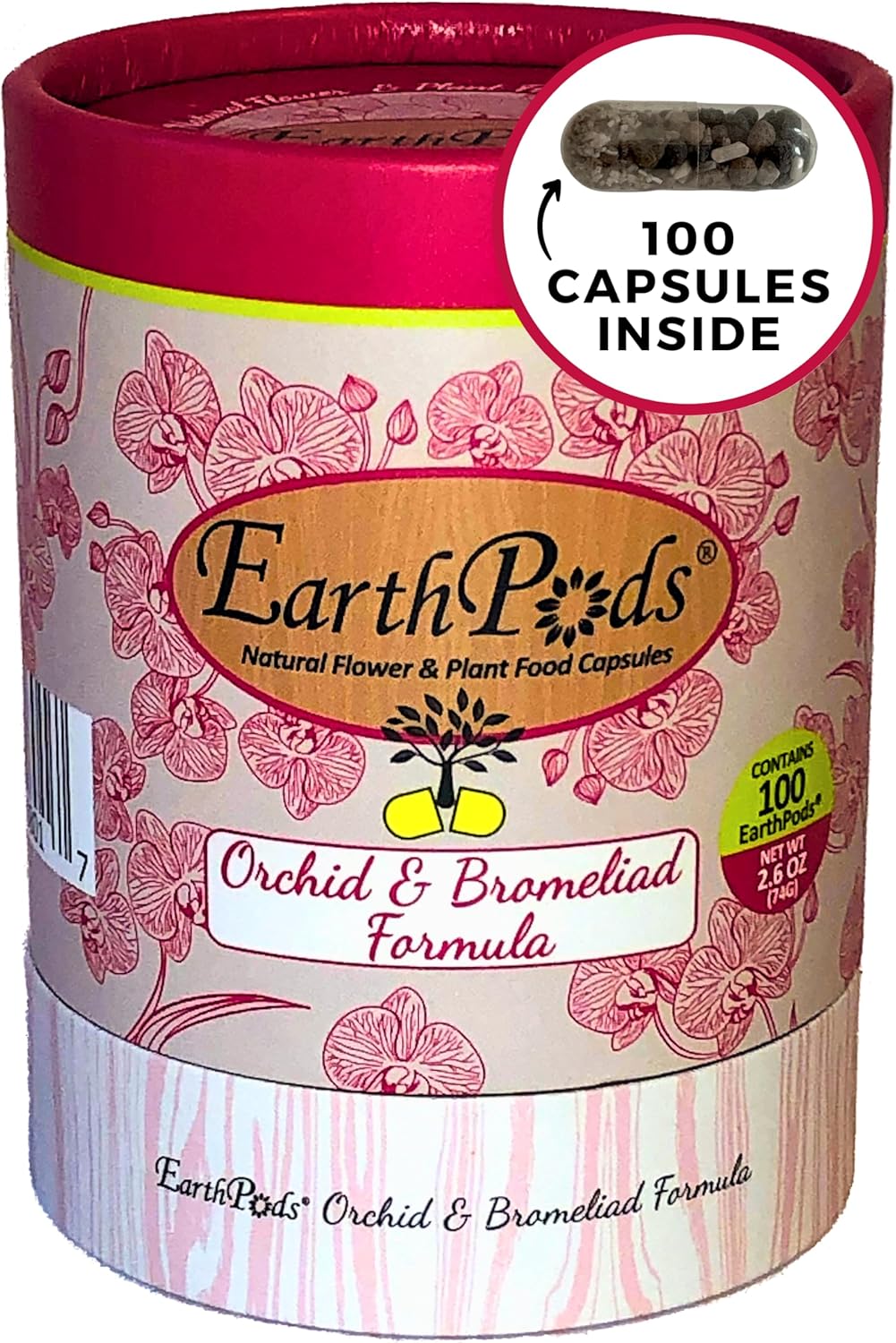 100 EarthPods Organic Orchid Fertilizer Spikes for Healthy Blooms