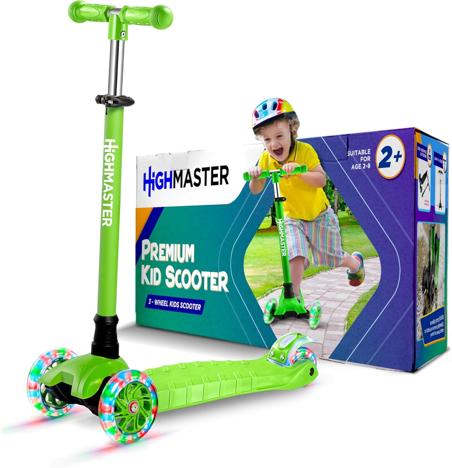 HighMaster Kids Scooter 3 Wheel Kick Scooter for Fun Adventures