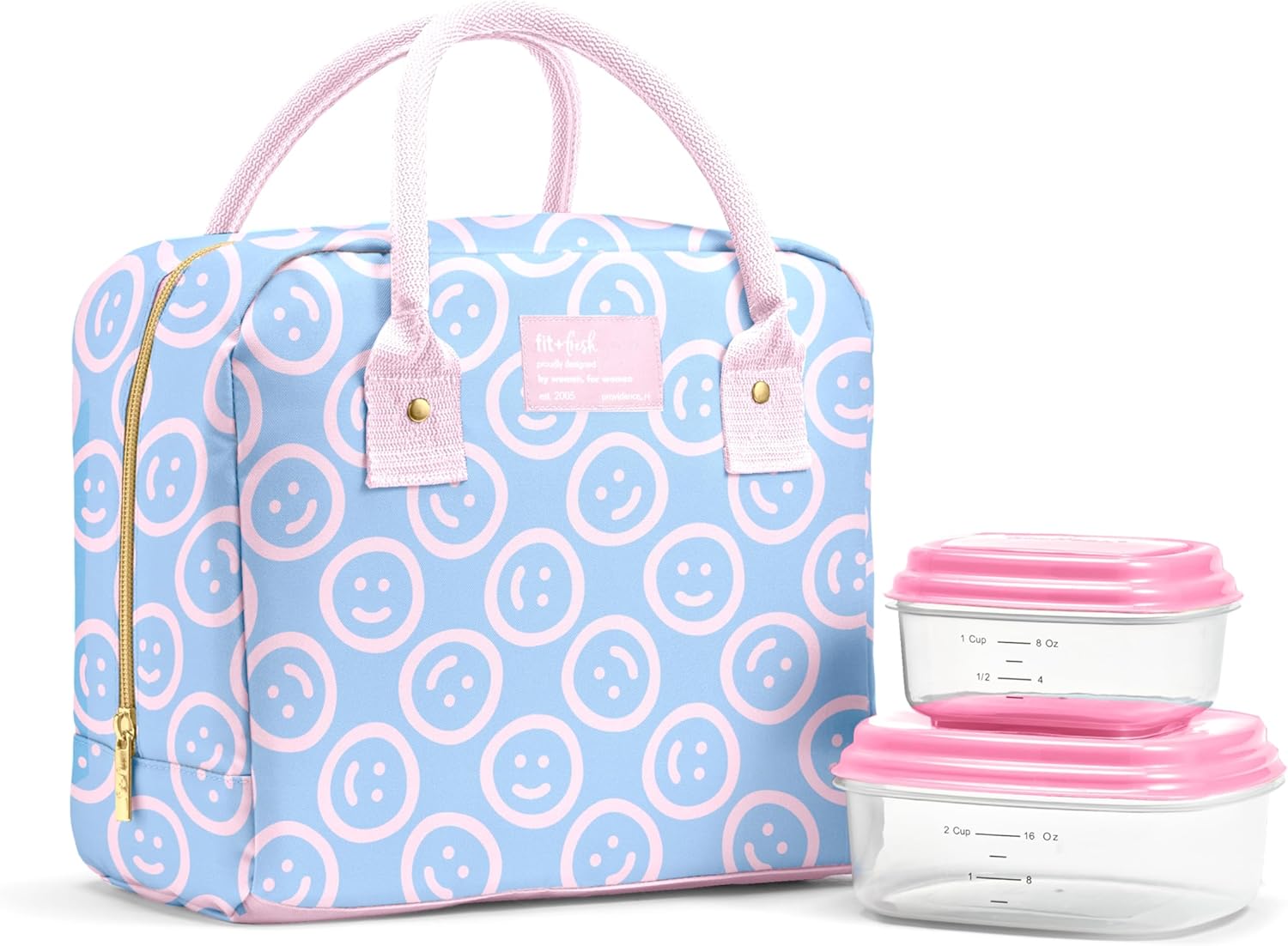 Fit & Fresh Bloomington Insulated Lunch Bag for Women - Stylish