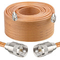 RG8X 200ft Coaxial Cable with PL259 Connectors - Low Loss CB Cable