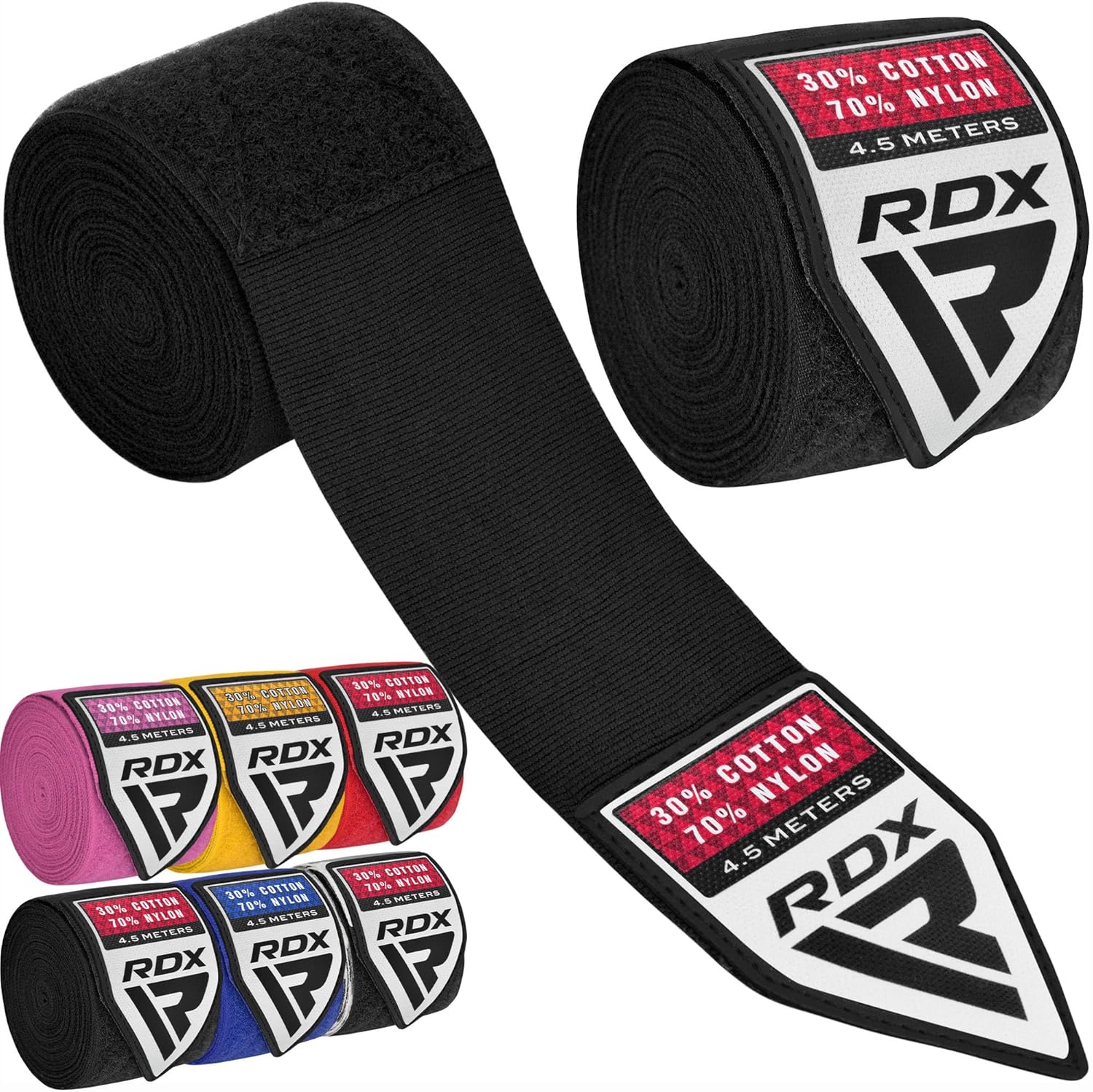 RDX 180 Elasticated Thumb Loop Boxing Hand Wraps