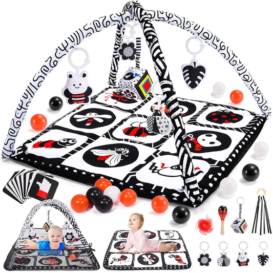 Windidi Baby Tummy Time Mat with Sensory Toys