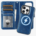 Blue iPhone 16 Pro Wallet Case with MagSafe - RFID Block