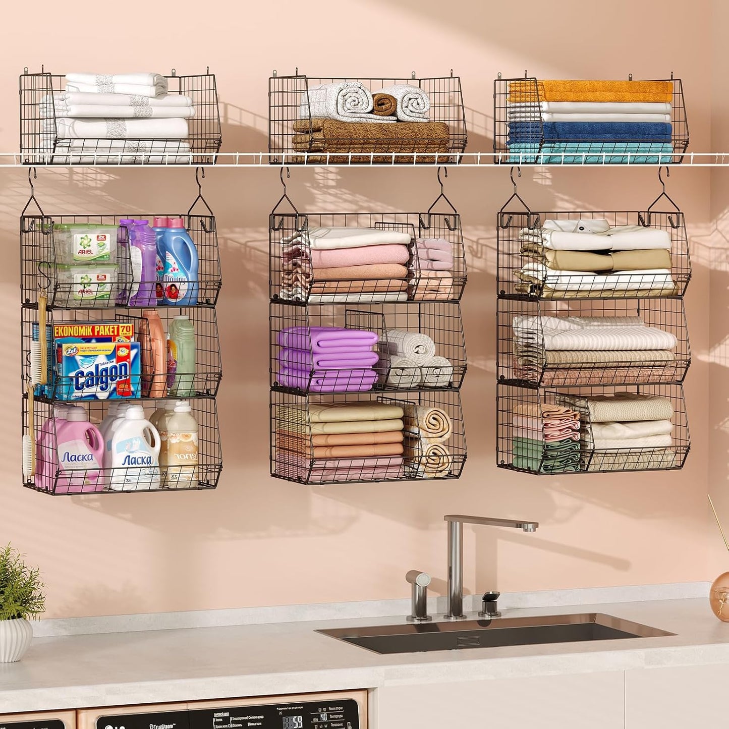 5 Tier Extra Large Closet Hanging Organizer for All Your Needs