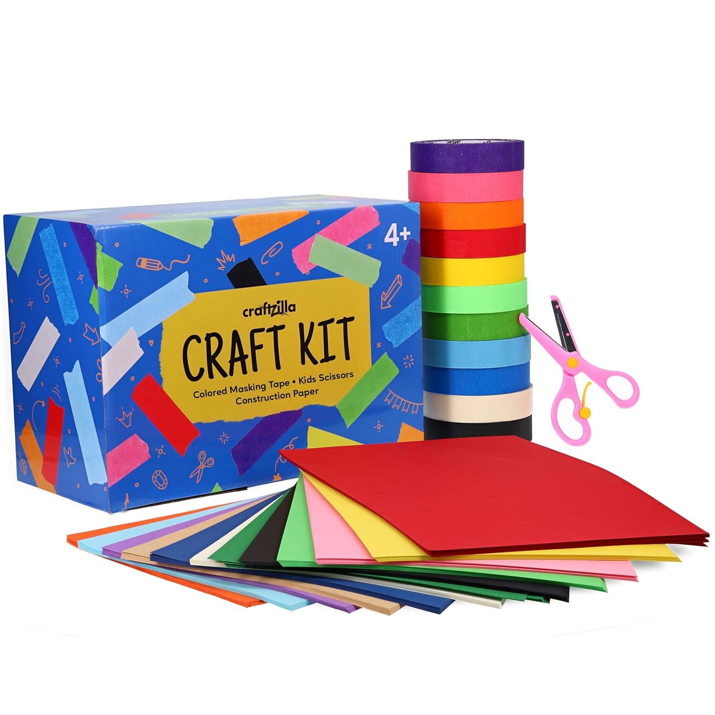 Craftzilla Arts and Crafts Kit for Kids - Complete DIY Set