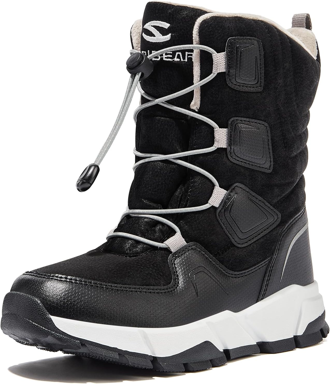 HOBIBEAR Kids Snow Boots Waterproof Warm Faux Fur Insulated