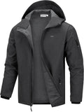 33,000ft Men's Hooded Softshell Jacket - Waterproof, Fleece Lined dirt