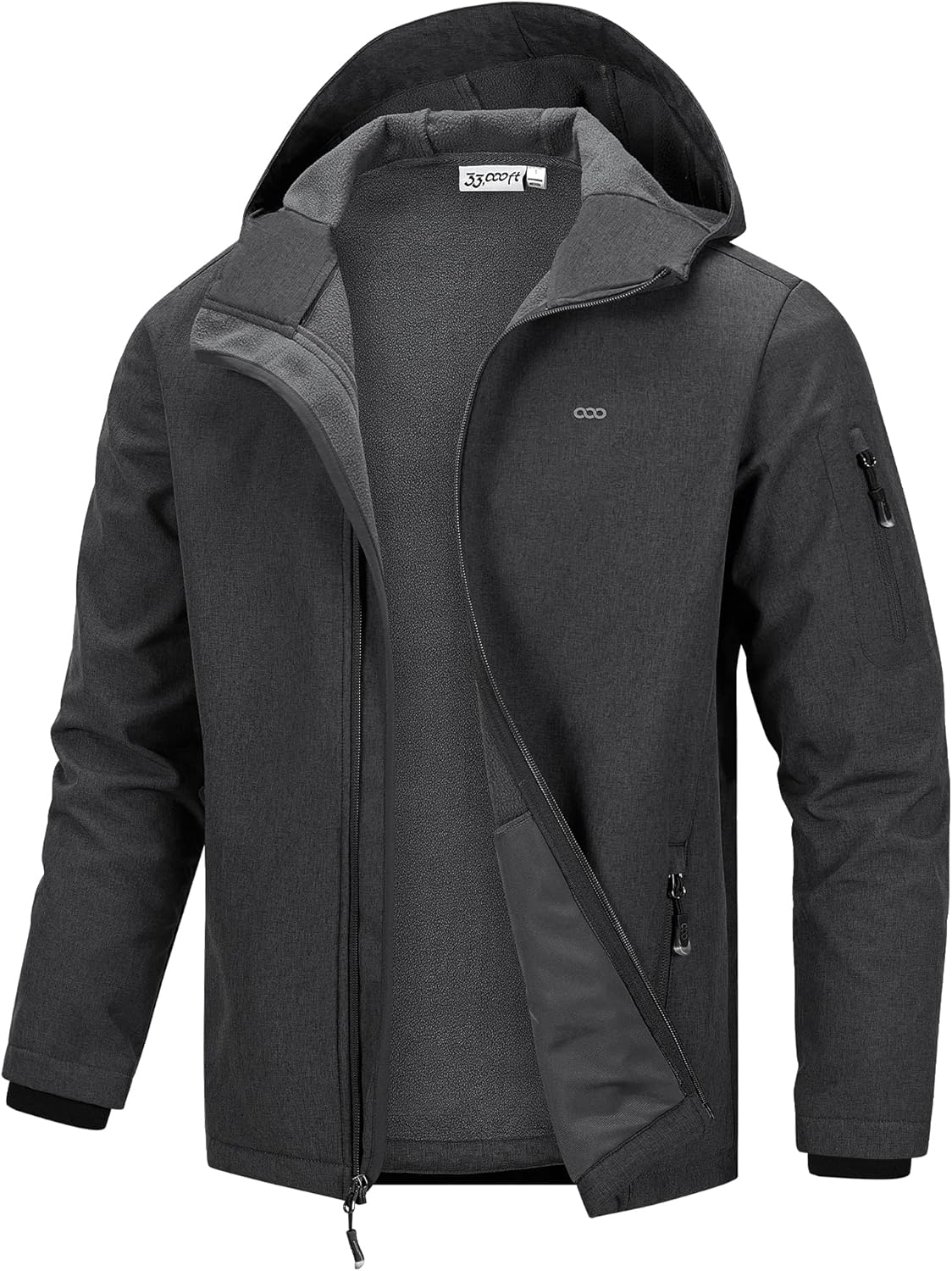 33,000ft Men's Hooded Softshell Jacket - Waterproof & Lightweight